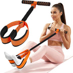 Pedal Resistance Bands with Handles, Upgrade Women Exercise Bands for Full Body Training, Core, ABS, Legs, Glutes, Arms, Pilates, Physical Therapy, Strength, Sit Up Equipment for Home Workout