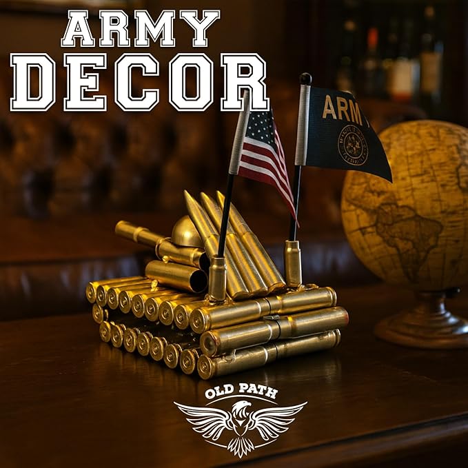 Bullet tank Shell |Man cave decor | Veteran gifts |mens office decor | Military gifts for men |Army gift |desk decor for men| Army stuff|unique gift for gun enthusiast| Military dad| Manly decor