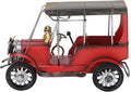 que Car Model, Vin Retro Car, Iron Crafts Desktop Ornament with Dte Ship, Metal or Home Bar,