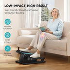Dripex Under Desk Elliptical Machine, Electric Elliptical Leg Exerciser for Seniors, Quiet Portable Elliptical Exercise Machine, Seated Pedal Exerciser with 12 Level Speeds, Remote Control