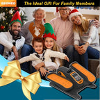 Under Desk Elliptical Machine, Electric Elliptical Exerciser for Senior, Quiet and Small Electric Seated Pedal Exerciser for Home with Remote Control and 12 Adjustable Speeds