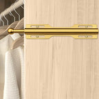 FIRJOY 12" Valet Rod for Closet Pull Out (1 Pack, Brushed Gold)