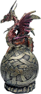 George S. Chen Imports Dragon on Light Up LED Orb Statue Display (71506)