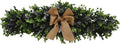 v-max 32" Boxwood Lamb's Ear Swag with Burlap Ribbon