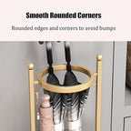 Commercial Metal Umbrella Stand Holder Indoor Large-Capacity Umbrella Stand Racks with Removable Drip Tray Entrance Umbrellas Organizer Freestanding Umbrella Basket for Home Office Entryway.(White)