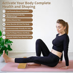 Upgraded Balance Trainer, Cork Balancing Board with User Guide-12In, Foot Ankle Strengthener Calf Stretcher, Plantar Fasciitis Bunion Arch Relief, Stability Trainer Double Leg Foot Strength Equipment