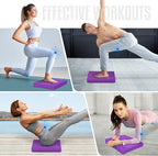 Yes4All Wood Slant board & Balance board (2in1) + Balance Pad XL Purple Physical Therapy, Yoga & Stability Training Balance Mat