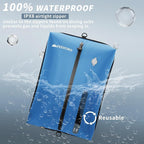 Vacuum Bag for Travel, Professional IPX8 Waterproof Reusable Vacuum Compression Bags for Travel Suitcases, Durable Space Saver Bag(2 Large,No Pump)