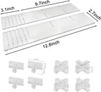 8pcs Adjustable Drawer Dividers Organizer|Expandable Drawer Organizers for Clothes, Kitchen Utensils&Tools, Customizable Drawer Dividers for Drawers|Separadores de Cajones for Storage&Organization
