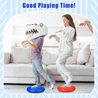 2 Pcs Wiggle Seat Inflated Wobble Cushion Flexible Balance Disc with Air Pump for Core Stability Strengthening Improving Posture Physical Exercise