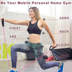 Resistance Bands with Handles, Single Resistance Bands, Exercise Bands with Handles, for Resistance Training, Physical Therapy, Home Workouts, Fitness, Pilates