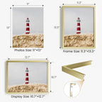 11x13 Aluminum Metal Picture Frame,Tempered Glass Gold Photo Frame 11x13 for Family Photo,Posters,Art,Document to Wall Mount Horizontally or Vertically