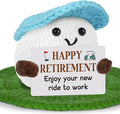 Retirement Gifts for Men Women, Funny Crochet Golf Ball Gifts for Retirement, Retirement Gift for Dad Grandpa Coworkers Husband-Meaningful Crochet Golf Ball Accessories