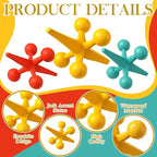 AceOrbit 3 Pcs Mid Century Modern Decor Cast Iron Jack Figurine Set Medieval Table Decor Orange Blue Yellow Cast Iron Jack Ornaments for Home Office Living Room Cabinets Bookshelves Desktop Decoration