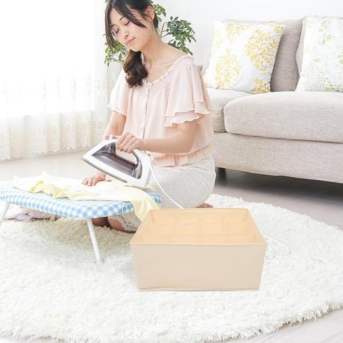 ABOOFAN Clothing Storage Box Compartment Organizer for Closet Underwear Pants Container Lightweight Space-saving Design for Bedroom Laundry Room