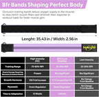 BFR Booty Bands for Women Glutes - Blood Flow Restriction Bands with Weekly Plan for Legs, Butt & Hip Building, Occlusion Bands for Workouts, Best Fabric Bands for Squat Butt & Thigh