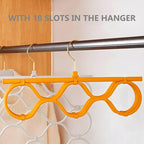 COHEALI Foldable Scarf Hanger Organizer with Space-Saving Design for Closet and Wardrobe Lightweight Holder for Scarves Ties Belts and Accessories Storage