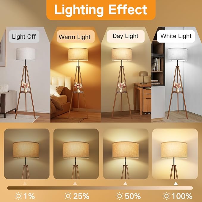 OUTON Beige Lamp shades Set of 2, Large Drum Lamp Shades for Floor Lamps, 16" Top x 16" Bottom x 9" High, Easy to Assemble, Replacement Linen Lampshades for Table Lamps & Bedside Lamps (1.65" Spider)