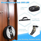 Brebebe Upgrade Door Anchor Strap for Resistance Bands Exercise, Multi Points Anchor Straps with 7 Loops+ 7 D Rings, Home Gym Workout Equipments with Ratchet Adjust Tighten Straps Not Loose, Sturdy
