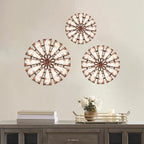 CAKIROTS 3Pcs Windmill Farmhouse Wall Decor Rustic Wood Hanging Art Decorations Rustic Living Room Sculpture Art for Bedroom Nursery Dorm Home Office