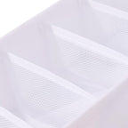Qozary 3 Pack Sock Underwear Drawer Organizer Dividers, Collapsible Cabinet Closet Storage Boxes for Clothes, Socks, Lingerie, Underwear, Tie, Belt, Baby, Bedroom