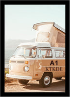 KTKDE A1 Black Modern Picture or Poster Frame,23.4x33 Poster Frame Black Woodgrain, Vertical & Horizontal Wall Hanging Large Picture Frame for Photos, Posters & Art Prints