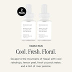 Pura & Brooklyn Candle Studio Home Scent Refill - Smart Home Air Diffuser - Up to 120-Hours of Luxury Fragrance per Refill - Home Essential - Clean & Safe Diffuser Fragrance - 2 Pack, Hawaii Rain