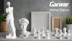 Garwor 4Pcs/Set Classic Mini Greek Bust Resin Sculptures and Statues, Home Décor, Michelangelo Sculpture Figurine, David Venus Agrippa Aphrodite, Mini 2.7” Resin Figure Sculpture Crafts