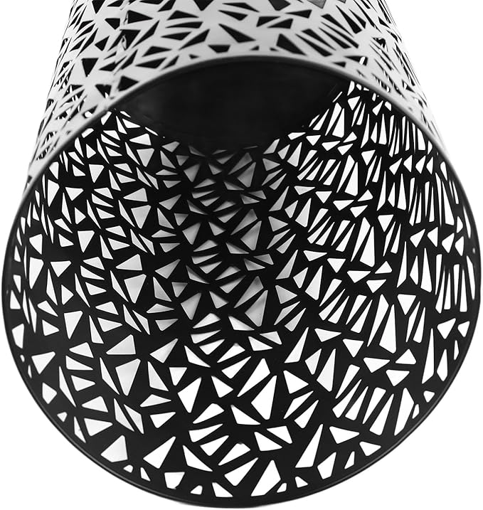 Umbrella Stand Rack for Entryway, Metal Hollowed Freestanding Umbrella Holder, Rain Collection Umbrella Organizer Bin for Can Walking Stick, Home Office Decor, Large