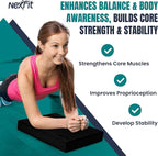 High-Density Balance Pad - Durable TPE Foam Balance Pad Physical Therapy, Foam Exercise Pad with Non-Slip Surface, Lightweight for Home & Gym Workouts, Core Strength & Balance Enhancement