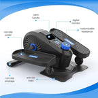 FUNMILY Under Desk Elliptical, Under Desk Bike Pedal Exerciser, Fully Assembled Leg Exerciser 2 in 1 Seated Standing Elliptical, Ultra-Quiet Mini Elliptical Machines for Home Office Use