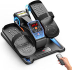 Portable Under Desk Elliptical Machine with Wireless Remote. 12 Manual & 3 Automatic Speeds. Pedal Ellipse Leg Exerciser. Leg Exerciser While Sitting for Seniors Adults Home Office
