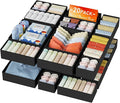 DIMJ Drawer Organizer Clothes - 20 Pack Closet Drawer Organizer Bins for Baby Clothes Storage, Fabric Dresser Organizer for Nursery Bedroom, Foldable Small Drawer Dividers for Underwear Socks