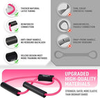 Figure 8 Resistance Bands for Arm, Back, 3 Level Latex Heavy Exercise Bands with Handles for Strength Training, Full Body Workout, Physical Therapy, Pilates, Yoga, Home Gym Equipment for Women