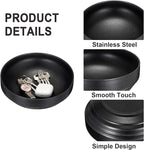 Stainless Steel Bowl Decorative Key Bowl Serving Bowl for Snack Fruit Dish Round Key Dish for Entryway Table Coffee Table Kitchen Counter, 8.3 Inches