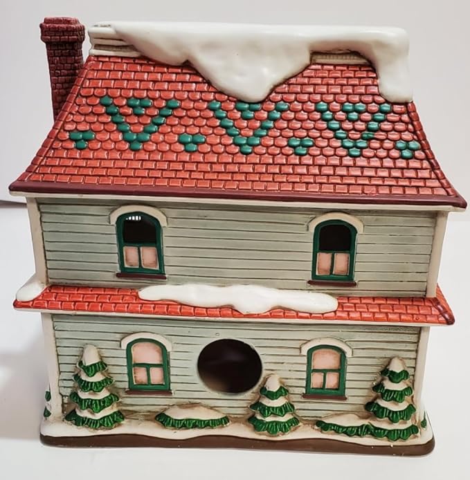 Lefton Geo Z Colonial Village 1995 Ceramic Fairbanks House 10397
