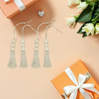 BESPORTBLE 8pcs Wood Bead Garland Ornaments Farmhouse Beads with Tassel Ornaments Hanging Decoration for Closet Handle Door Handle