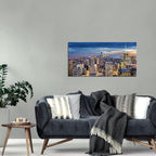 New York City Wall Art NYC Skyline Pictures Wall Decor for Office Living Room Manhattan Skyline Poster Modern Skyscraper Canvas Prints New York City Building Scenic Cityscape Artwork Decoration 20x40"