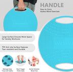 EVERYMILE Wobble Balance Board, Exercise Balance Stability Trainer Portable Balance Board with Handle for Workout Core Trainer Physical Therapy & Gym No-Skid Surface