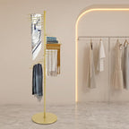 Freestanding Spiral Scarf Rack Stand, Metal Scarf Display Holder with Heavy Base, Scarf Organizer for Closet, for Clothing Store, Apartments, Locker Rooms