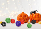 Patelai 36 Pcs Wicker Rattan Balls Decorative Balls for Vase Centerpiece Bowls Orbs Filler for Home Decor,4 Sizes(Orange, Purple, Black, Neon Green,2.4'',2'',1.6'',1.2'')