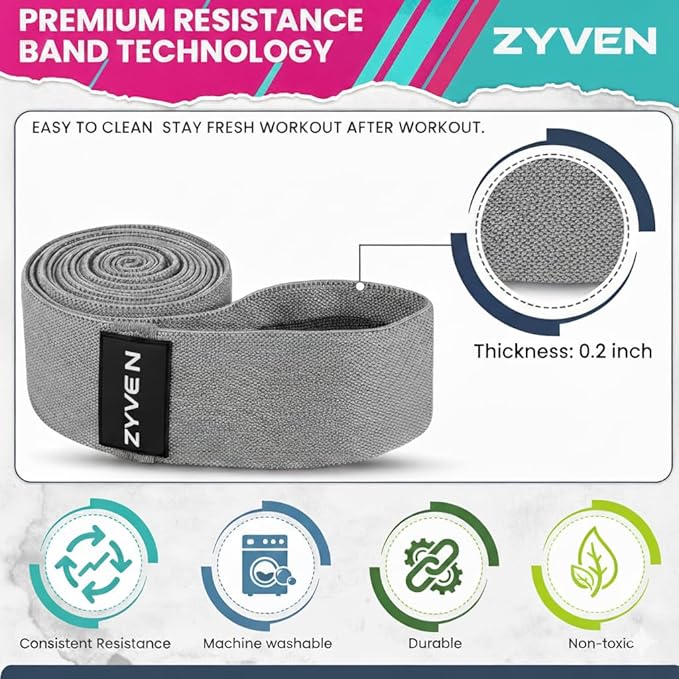 Premium Performance 76" Extended-Length High-Resistance Bands for Ultimate Strength, Mobility, and Plyometric Workouts