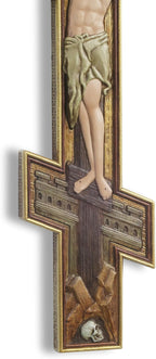 DevotedWalls 12" H Hand Painted Traditional Orthodox Cross for Wall,Byzantine-style Religious Crucifix,Traditional Christian Crucifix for Chapel,Church,Office and Home Decor,Orthodox Cross for Prayer Corner Hanging(Hand Painted in Full Color)
