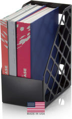 Officemate Recycled Large Magazine File, Black, 6 Each (26083)