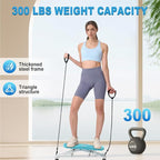 HOTSWEAT Balance Board, Portable Balance Trainer with 300 LBS Weight Capacity, Slide Stepper Stimulated Ski with Resistance Bands, Ski Balancing Machine for Full Body Workout