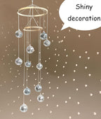 Disco Ball Mobile Spiral Spinner Ball 32 Inch Height with Bamboo Circle for Indoor Outdoor Yard Garden Patio Home Decoration and Party Weding Festival Birthday