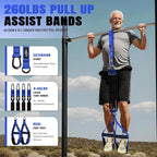 Pull Up Bands, Heavy Duty Resistance Bands with Handle, Workout Bands for Pull Up Bar, Pullup Assist Band Set for Exercise, Full Body Workout, Home Gym for Enhanced Strength, Muscle Training