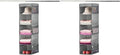 ZOBER Hanging Closet Organizer, 5-Shelf - Hanging Storage Organizer Shelves for Clothes, Towels, Toys - College Dorm Room, Nursery, & Home Closet (Pack of 2)