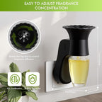 Wall Fragrance Plug in Air Freshener- Plug in Diffuser with Night Light Compatible with Bath and Body Works Wallflowers Refill, ETL Certified Rotatable Plug, Scent Control Plug for Home Office (2PCS)