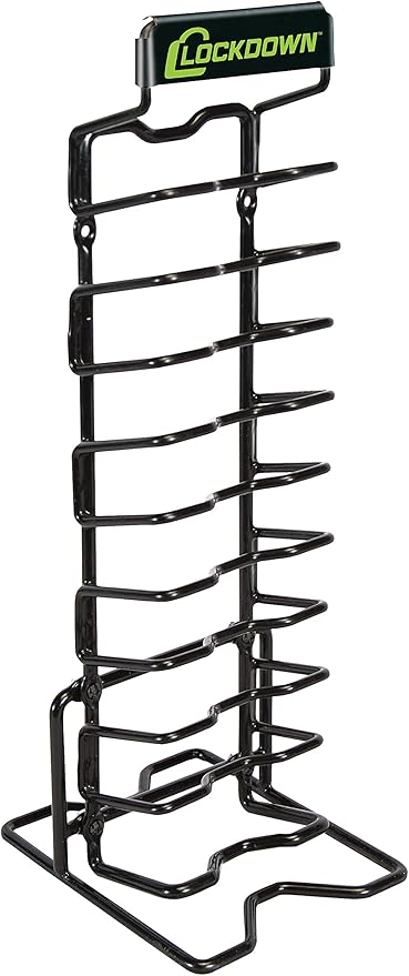 Lockdown Magazine Rack with Vinyl Coating and Steel Frame for Gun Vault Organization, Storage and Security